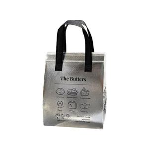 Bolsas Desechables Reciclables de PP No Tejido para Sándwiches, Pasteles y Pan, con Asas, Personalizadas, Duraderas, Aisladas para Alimentos Calientes/Fríos - Product Image 5