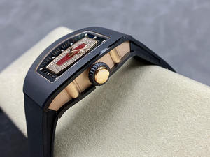 Montre mécanique en céramique avec boîtier en céramique, deux ressorts de remontoir séparés et un balancier visiblement visible - Product Image 3