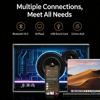 EDIFIER NEW-X PRO Enceinte Hi-Res, Chargeur GaN, RGB TempoEmo, AirPlay2, Carte Son USB, Enceinte de Bureau Transparente pour Gaming