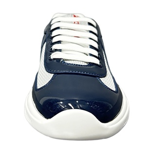 Sneakers in Pelle di Vacchetta di Alta Qualità, Stile America's Cup, con Rete <span class=keywords><strong>Tecnica</strong></span>, per Uomo e Donna, Taglie 36-46, Design Fitness - Product Image 2