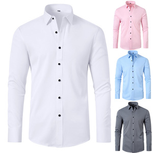Weißes Hemd Herren Langarm-Frei Einfarbig Professional Business <span class=keywords><strong>Dress</strong></span> <span class=keywords><strong>white</strong></span> Herren anzug <span class=keywords><strong>Shirt</strong></span> - Product Image 3