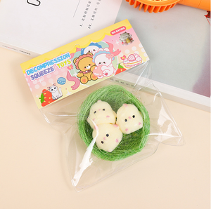 Mini Juguete Blandito Antiestrés Kawaii Hecho a Mano, Pollito Animal Mochi Suave, Squishies Taba, Juguete Sensorial para Niños - Product Image 5