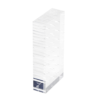 Lucite 21 Darts Storage Block Logo Impreso Table Top Dart Display Holder Shot Acrylic Dart Stand