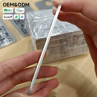 Etiqueta de Identificación Personalizada Ecológica, Reciclada, Grabada con Láser, Rellena con Epoxi, OEM ODM, Código QR en Acero Inoxidable