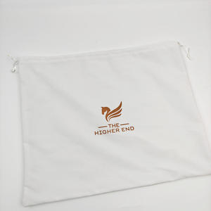 Luxury Cosmetic White Collector <b>Makeup</b> Organic Storage Dust-proof <b>Drawstring</b> <b>Bag</b> Eco-friendly Custom Jewelry Cotton Apparel - Product Image 3