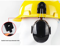 Bouchon d'oreille industriel anti-bruit Cache-oreilles Matériau ABS Casques de sécurité insonorisés pour chantier Fonction de réduction du bruit