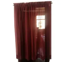 Nova janela tela vermelha moderna atacado simples cortinas personalizadas pura com fio
