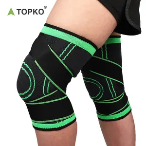 TOPKO Chinese new design customized knee compression sleeve knee pads running knee support