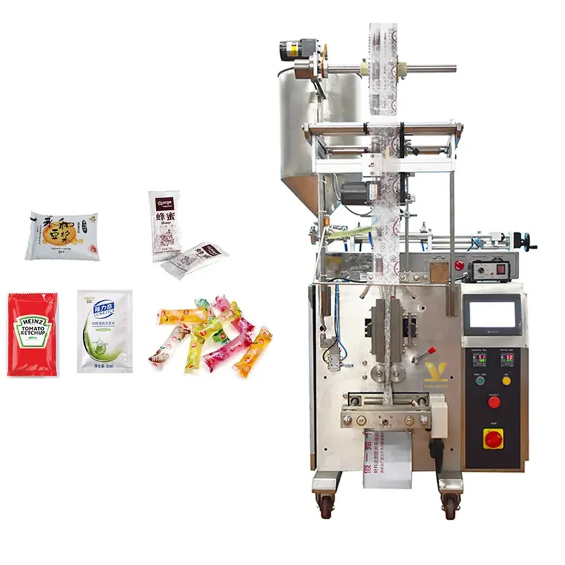 KV Machine a emballer verticale de remplissage de miel de creme de baton de jus de sucette glacee de Popsicle de pate liquide de