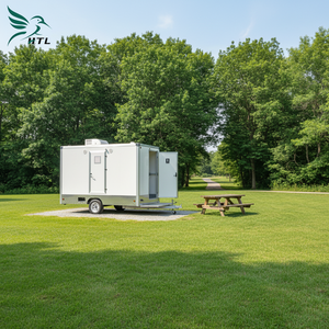 Baños Químicos Portátiles de Lujo, Listos para Usar, Cabina de Inodoros Móviles para Construcción, Uso en Exteriores y Oficinas - Product Image 1