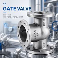 Corps de vanne à opercule industrielle moulé par fonderie à cire perdue, CF8 CF3M SS316L DN15-500, pièces usinées sur mesure