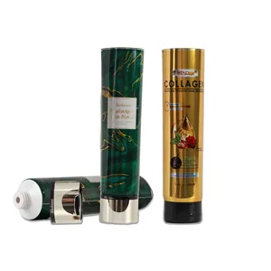 Luxury cosmetic plastic packaging ABL high hair care cream tube with disc top ca