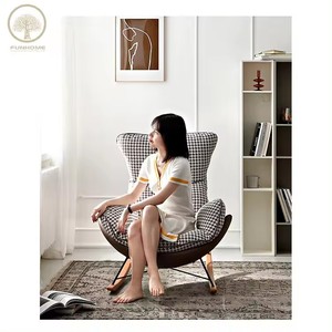 <span class=keywords><strong>Fauteuil</strong></span> à bascule relaxant au design moderne Poltrona doux <span class=keywords><strong>pour</strong></span> adultes <span class=keywords><strong>pour</strong></span> salon chambre hôtel ou restaurant espace de loisirs - Product Image 6