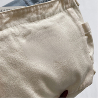 Sac bandoulière en toile crème unisexe, grand format, décontracté, imperméable, pour voyage, shopping quotidien, avec chaînes, motif géométrique, tendance