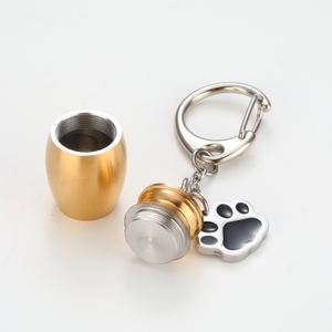 Grosir anjing kremasi hewan peliharaan guci untuk abu liontin hewan peliharaan gantungan kunci - Product Image 5