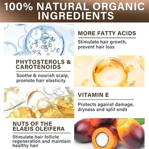 Huile de Croissance Capillaire à la Batana Brute 100% Naturelle Personnalisée, Huile Hondurienne Végétalienne <span class=keywords><strong>Anti</strong></span>-Chute Capillaire pour Femmes Noires - Product Image 5