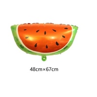 Ballon flottant en aluminium de 18 pouces en forme de fruits (pastèque, orange, fraise) pour la décoration de la fête des enfants