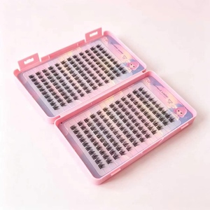 Bulk Supply Wispy Cluster <b>Lashes</b> <b>Individual</b> Segment <b>Lash</b> Extensions Custom Brand & Provide Label Mixed Size DIY <b>Lash</b> Cluster Kit - Product Image 4