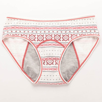 Culottes menstruelles en coton de haute qualité, ensemble de lingerie florale sexy, sous-vêtements menstruels anti-fuites pour femmes, culottes en coton doux et simples