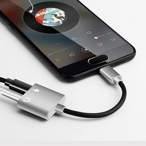 Adaptador de conector de auriculares 2 en 1 de 3,5mm Adaptador de audio auxiliar Usb-c para teléfono Huawei/Samsung/xiaomi - Product Image 5