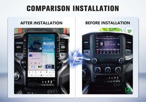Reproductor Multimedia Android de 14.4 Pulgadas con GPS, Navegación, Estéreo para Auto, 4G LTE Inalámbrico, Apple CarPlay, Radio para Dodge Ram 2019-2024 - Product Image 2