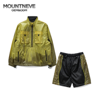 Vêtement de sport de rue pour homme, personnalisé, écologique, grande taille, uni, thermique, changeant de couleur, léger, coupe-vent, teint en pièce, pour le printemps