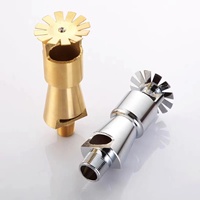 Tête de sprinkler incendie double usage eau-mousse de type cylindre PTS, à aspiration d'air à haut débit, avec conception de pulvérisation descendante électrolytique