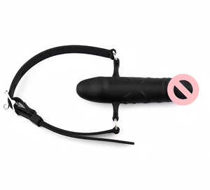 Einstellbare Bondage Gear Mund knebel <span class=keywords><strong>Dildo</strong></span> Adult Sexspielzeug mit Premium Sm Funktionen - Product Image 5