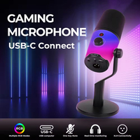 Micrófono Dinámico USB XLR MV5 para Juegos, Streaming, Podcast, Transmisión, Grabación, Micrófono de Estudio de Escritorio para PC y Mac