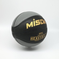 Mini ballon de basketball en cuir lourd de 600g et 800g, personnalisable avec logo, pour l'entraînement, la pratique et la rééducation