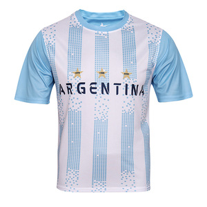 <span class=keywords><strong>Camiseta</strong></span> de poliéster al por mayor para aficionados a torneos de fútbol, con logo personalizado, sublimación completa, ropa de apoyo para equipos de fútbol, <span class=keywords><strong>camiseta</strong></span> de secado rápido - Product Image 3