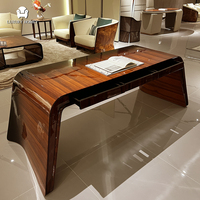 Ensemble de meubles de bureau en bois massif de luxe, bureau et bibliothèque modernes, ensemble table et chaise de bureau pour le bureau du PDG