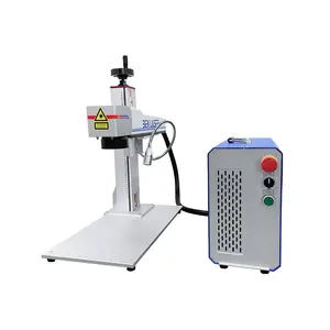 3D Portable laser barcode steel aluminum Raycus JPT fibre laser engraving marking machine 20w 30w 50w for wood glass Acrylic