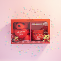 Tasse à lait personnalisée rouge de haute qualité, style couple créatif, cadeau de team building pour les fêtes, tasse à café en céramique en gros