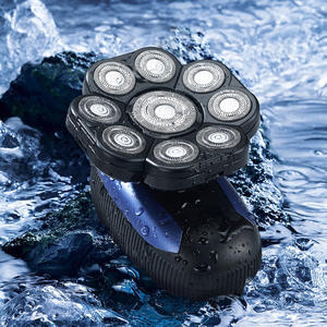 Tondeuses à tête chauve rechargeables Rasoirs électriques pour hommes Kit de toilettage Rasoir étanche Tondeuse à cheveux sans fil humide/sec - Product Image 2