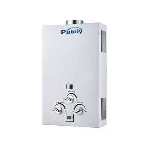 Technology factory 5/8/13L gas hot water heater boiler hot sale 3 knob LCD display instant lpg ng gas geyser indoor wall mounted