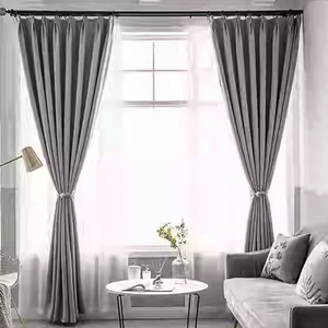 Tenda Oscurante di Lusso in <span class=keywords><strong>Lino</strong></span> <span class=keywords><strong>Grigio</strong></span> Chiaro 100% per Soggiorno e Camera da Letto - Product Image 5