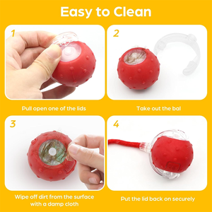 Juguete Interactivo Automático para Mascotas, Pelota Rodante Rápida con Cuerda, Sonido de Pájaros, Juguete para Gatos con Movimiento, Juego Versátil - Product Image 5