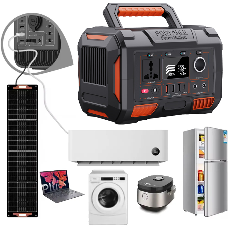 Portable Power Station 1000W to 5000W Solar Generator Home Outdoor Camping Emergency Backup MPPT Controller LED Lighting EU Plug
