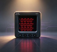 Compteur de puissance multifonction triphasé EASTSONG ES72 72x72mm Classe 0.5 Facteur de puissance actif et réactif quatre quadrants RS485 IP65 LED