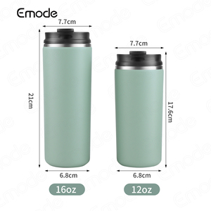 Borraccia Termica Semplice Monocolore Emode, Tazza Termica Leggera con Coperchio Flip Sip <span class=keywords><strong>per</strong></span> Donna Uomo Guida all'Aperto - Product Image 6