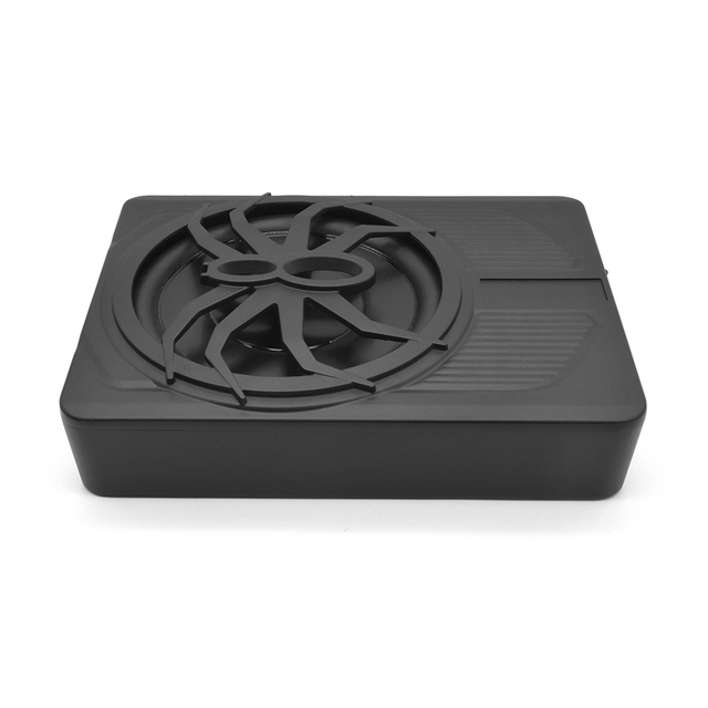 800W RMS Under Seat Car Subwoofer | Ultra-Thin Powered Car Audio Subwoofer with Bass Boost & Subsonic Filter