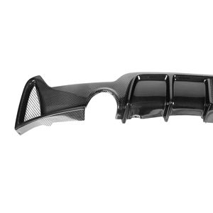 Difusor Trasero Estilo MP de Fibra de Carbono Húmeda con LED para Parachoques Trasero de <span class=keywords><strong>BMW</strong></span> <span class=keywords><strong>Serie</strong></span> 4 F32 F33 F36 Línea <span class=keywords><strong>Sport</strong></span> Salida Doble Lateral Única - Product Image 5
