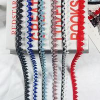 Bande élastique en nylon de haute qualité, douce, à volants, avec finition picot, pour bretelles de soutien-gorge, dentelle extensible pour vêtements et sous-vêtements