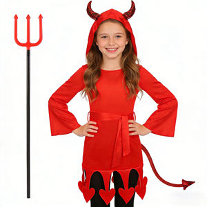 Disfraz <span class=keywords><strong>de</strong></span> Diablo para Niñas, Disfraz <span class=keywords><strong>de</strong></span> Halloween, Disfraz <span class=keywords><strong>de</strong></span> Cosplay Rojo, <span class=keywords><strong>Mono</strong></span> con Capucha, Vestido <span class=keywords><strong>de</strong></span> Demonio, Disfraz <span class=keywords><strong>de</strong></span> Muerte - Product Image 4