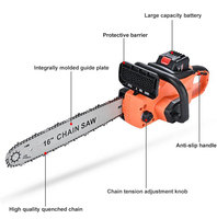 Puissant 40cc 16 pouces Mini tronçonneuses électriques Nouveau design Guide 12in Mini batterie au lithium industrielle pour l'utilisation de jardin OEM personnalisable