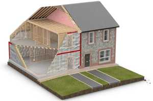 Casa Prefabricada Moderna <span class=keywords><strong>de</strong></span> 2 Dormitorios, Estructura <span class=keywords><strong>de</strong></span> <span class=keywords><strong>Madera</strong></span> SPF, Cabaña Modular para Construcción Residencial - Product Image 6