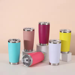 Custom 20oz Vacuum Tumbler Vacuum Cup <b>Coffee</b> Mugs Wholesale Bulk Double Wall Stainless Steel Tumbler With Straw - Product Image 2