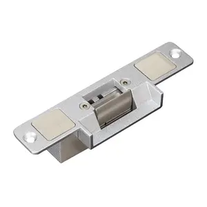 Cerradura de puerta eléctrica estrecha, ajustable, con control de acceso, seguro y a prueba de fallos, 12V