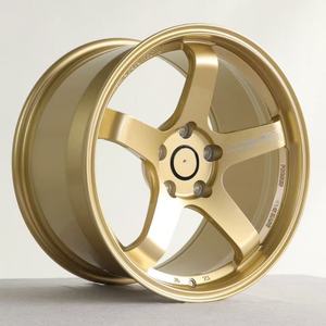 Jantes forgées GT Style 5 branches 15-22 pouces 5x100/112/114.3/120 Or pour Toyota GR86 Nissan Skyline BMW G20 Subaru WRX - Product Image 2